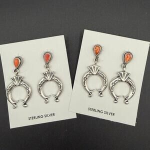 Orange Spiny Oyster Sterling Drop Earrings – by Verley Betone